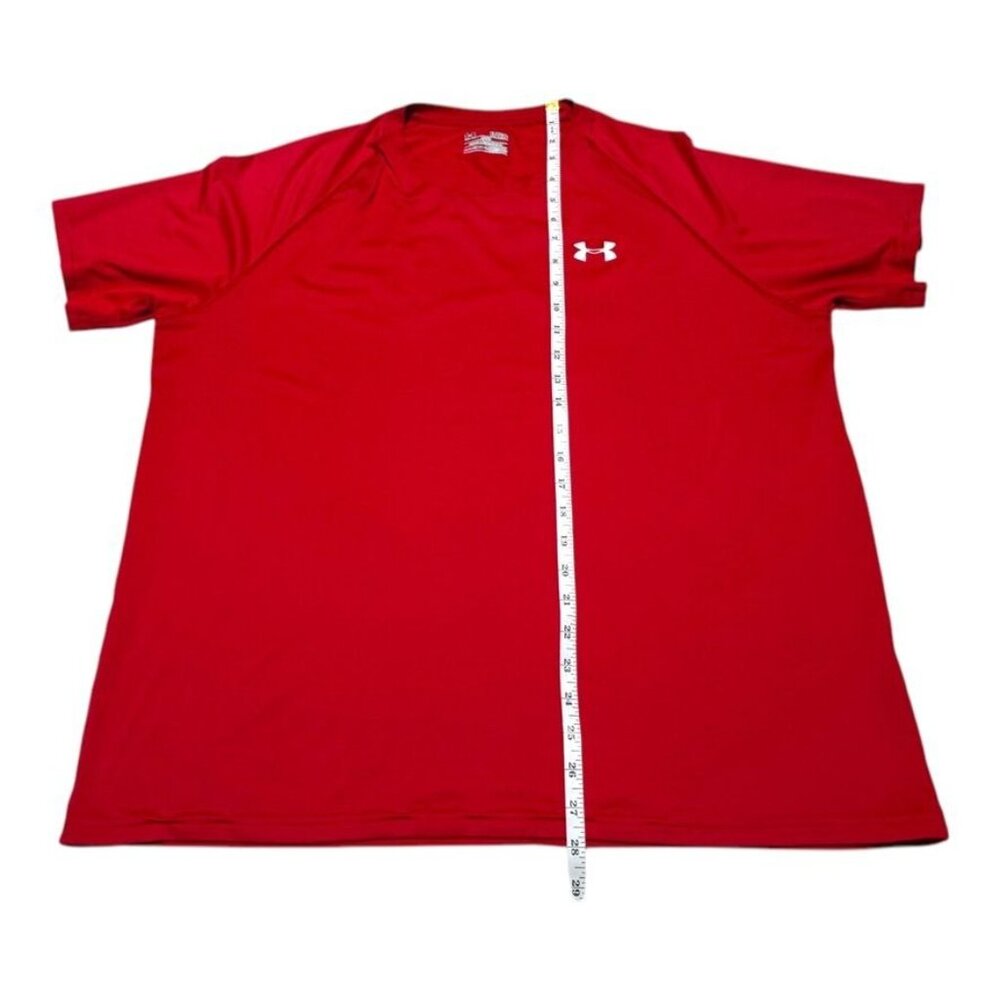 Under Armour Short Sleeve Shirt Red Size XL - Picture 3 of 6
